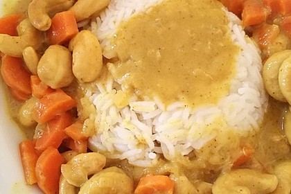 Cashew-Möhren-Kokos Curry 1