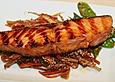 Gegrillter Lachs japanische Art