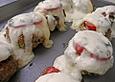 B&auml;rlauch-Frikadellen mit K&auml;se &uuml;berbacken