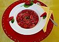 Erdbeerkaltschale mit Prossecco