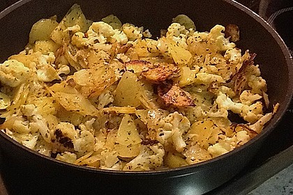 Bratkartoffel-Blumenkohl Pfanne ala Zaubergaum 1