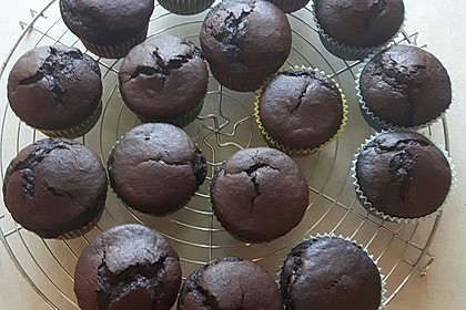 Schoko-küsst-Himbeer Cupcakes 15