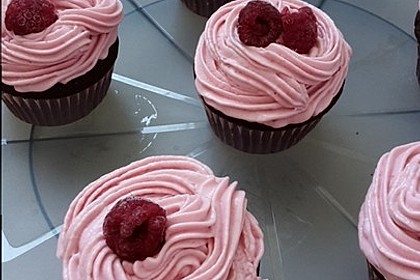 Schoko-küsst-Himbeer Cupcakes 62