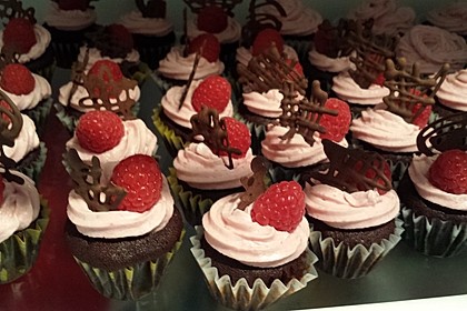 Schoko-küsst-Himbeer Cupcakes 34