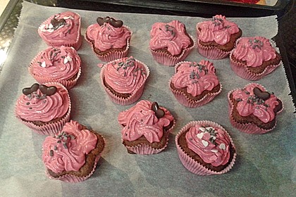 Schoko-küsst-Himbeer Cupcakes 95