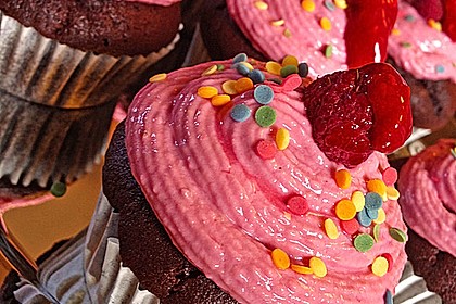 Schoko-küsst-Himbeer Cupcakes 26