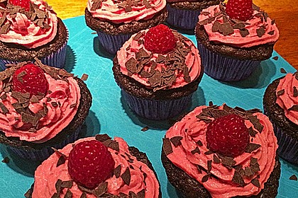 Schoko-küsst-Himbeer Cupcakes 41
