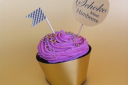 Schoko-küsst-Himbeer Cupcakes 31