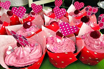 Schoko-küsst-Himbeer Cupcakes 48