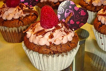 Schoko-küsst-Himbeer Cupcakes 29