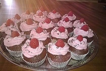 Schoko-küsst-Himbeer Cupcakes 28