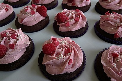 Schoko-küsst-Himbeer Cupcakes 2