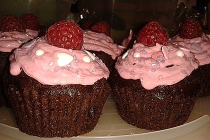 Schoko-küsst-Himbeer Cupcakes 82
