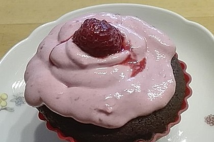 Schoko-küsst-Himbeer Cupcakes 90