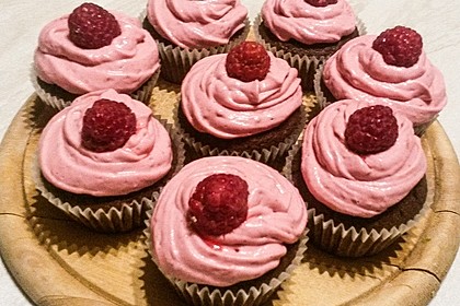 Schoko-küsst-Himbeer Cupcakes 84