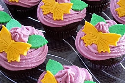 Schoko-küsst-Himbeer Cupcakes 22