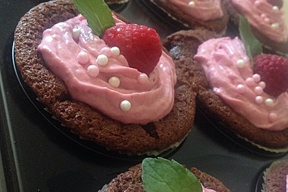 Schoko-küsst-Himbeer Cupcakes 83