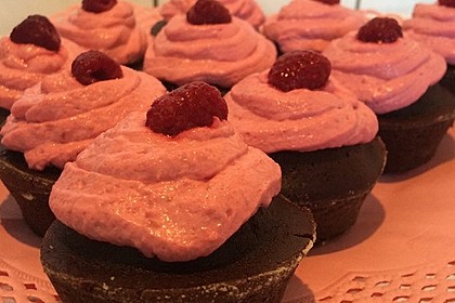 Schoko-küsst-Himbeer Cupcakes 81