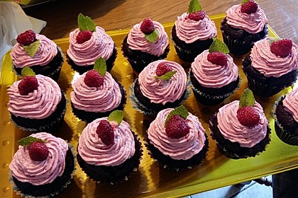 Schoko-küsst-Himbeer Cupcakes 61