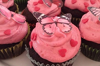 Schoko-küsst-Himbeer Cupcakes 8