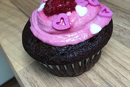 Schoko-küsst-Himbeer Cupcakes 5