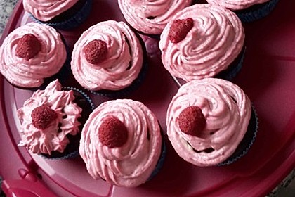Schoko-küsst-Himbeer Cupcakes 47