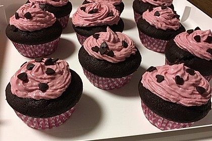 Schoko-küsst-Himbeer Cupcakes 66