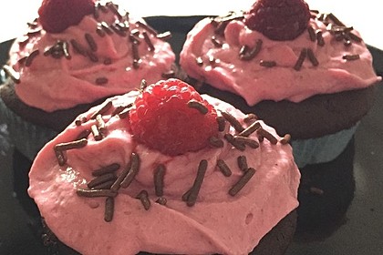 Schoko-küsst-Himbeer Cupcakes 55