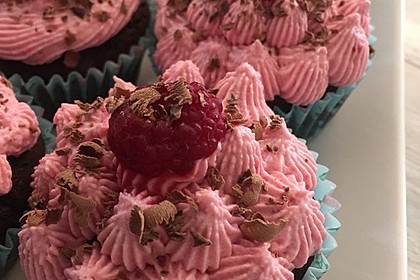 Schoko-küsst-Himbeer Cupcakes 4