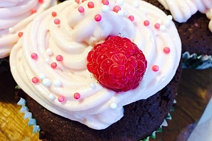 Schoko-küsst-Himbeer Cupcakes 38