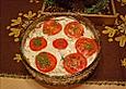 Auberginen-Tomaten-Schichtsalat