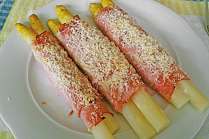 Gratiniere Spargel-R&ouml;llchen 5