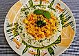 Fischw&uuml;rfel in Currysahne