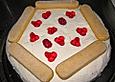 Winterkuchen mit Beerenpudding