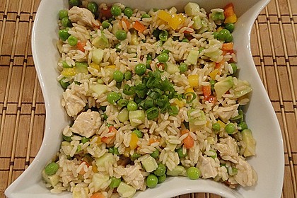 Reissalat mit Avocado und H&auml;hnchenbrust