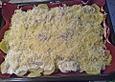 Gebackene Kartoffeln mit H&auml;hnchenbrust und Emmentaler