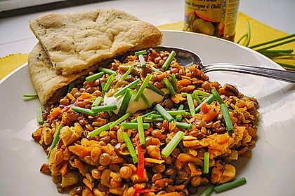 M&ouml;hren-Linsen mit Cashewn&uuml;ssen
