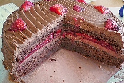 Erdbeer-Schokoladen Torte 3