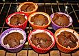 Eiwei&szlig;-Schoko-Muffins mit fl&uuml;ssigem Kern