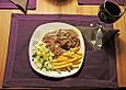Rindersteaks mit Rotwein-Zwiebel Sahnesauce