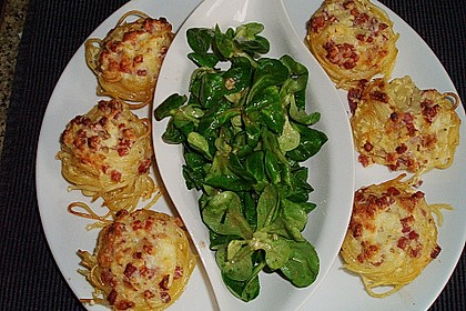 Spaghetti carbonara-Muffins 9