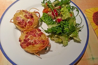 Spaghetti carbonara-Muffins 35