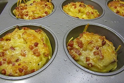 Spaghetti carbonara-Muffins 41