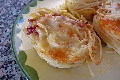 Spaghetti carbonara-Muffins 50