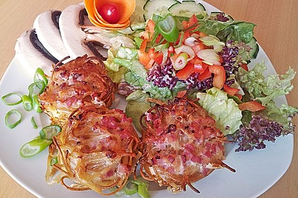 Spaghetti carbonara-Muffins 11