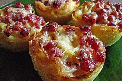 Spaghetti carbonara-Muffins 34