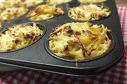 Spaghetti carbonara-Muffins 19