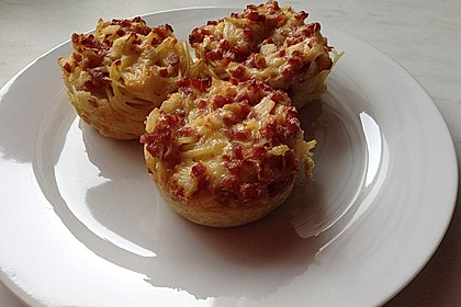 Spaghetti carbonara-Muffins 5