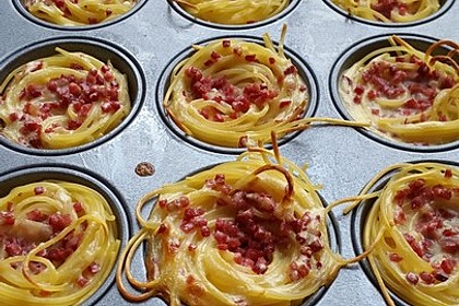 Spaghetti carbonara-Muffins 44