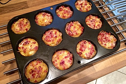 Spaghetti carbonara-Muffins 33